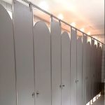 SS crown toilet cubicle system