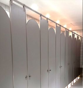 SS crown toilet cubicle system